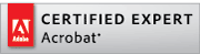 Adobe Certified Expert Acrobat logo