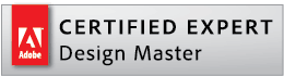 Adobe Certified Expert Design Master logo