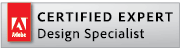 Adobe Certified Expert Design Specialist logo