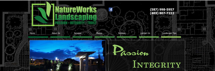 NatureWorks Landscaping home page