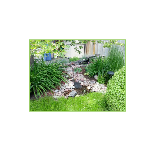 a water feature made by NatureWorks Landscaping